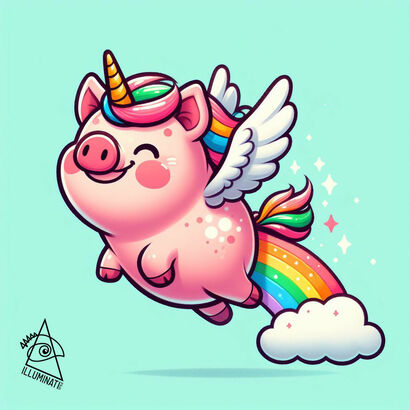 OINK - a Digital Graphics and Cartoon Artwork by Tiz