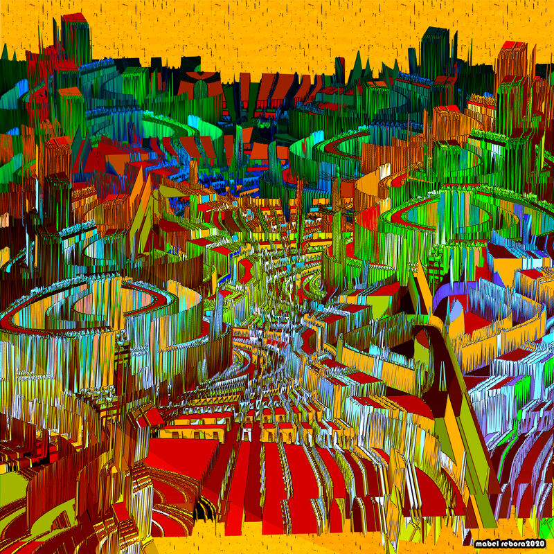 ciudades dictadas (serie) - a Digital Art by mabel rebora