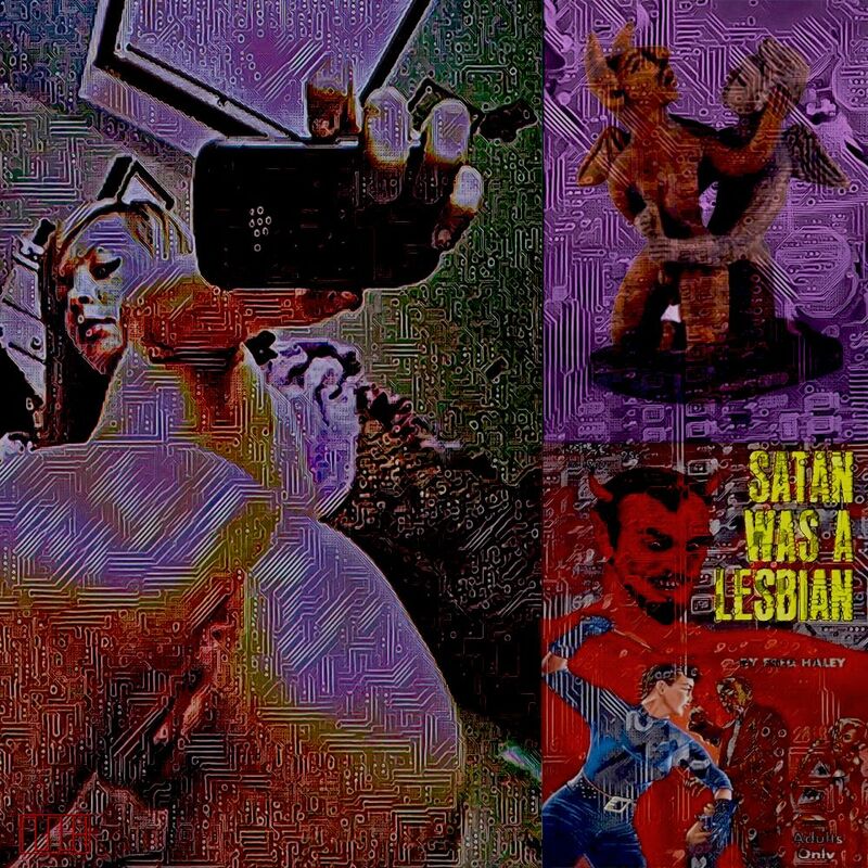 Satan Was a Powerful Lesbian - a Digital Graphics and Cartoon by MLH