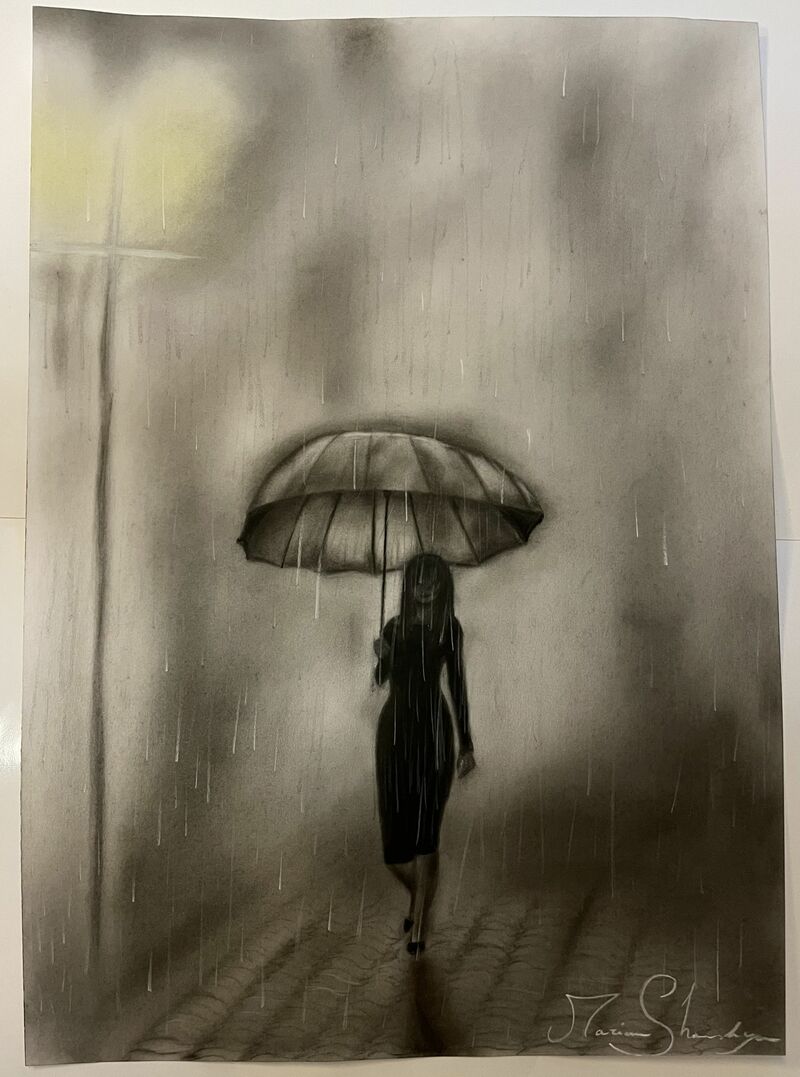 Walking in the dark - a Paint by Mariam Shaveshyan