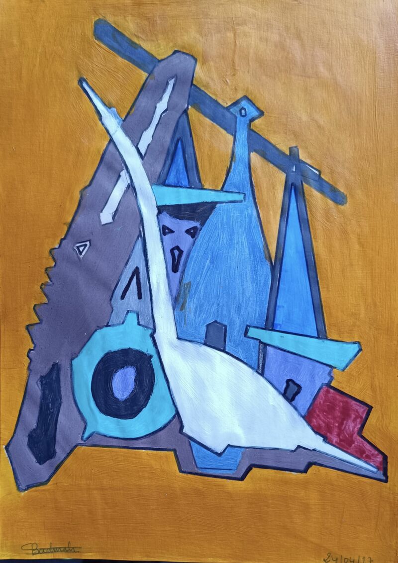 L'injustice ( la fièvre bleue )  - a Paint by Abdallah Abdi Badmah