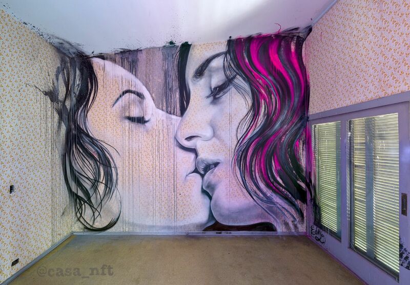KISS - a Urban Art by Henrique EDMX Montanari