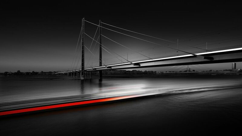 Kniebrücke Düsseldorf - a Photographic Art by FLL