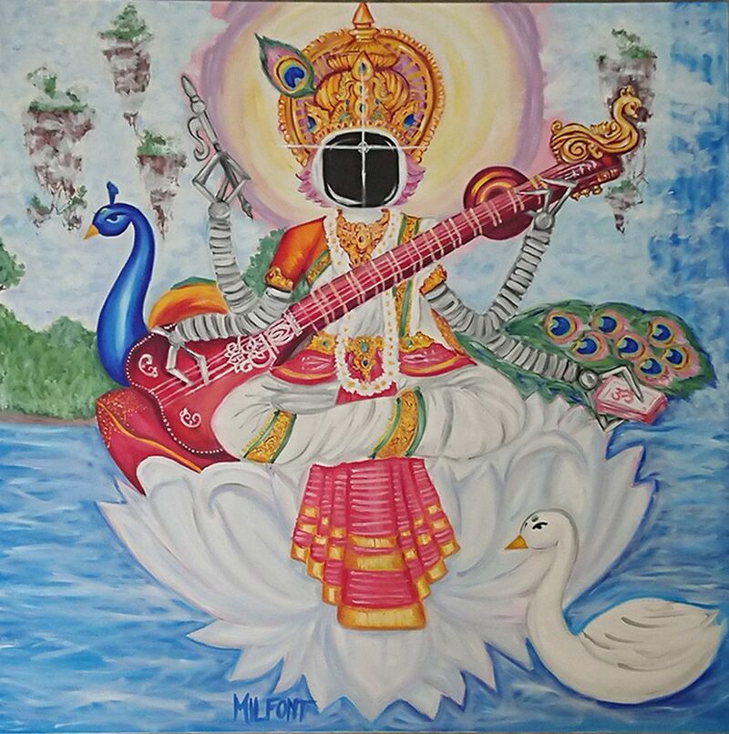 Le Robotism Suprême_ Saraswati - a Paint by MILFONT