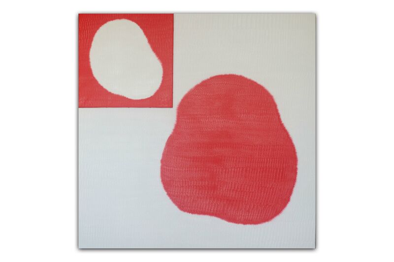 THE HOLE WHITE: momento magnetico obliquo e creazione di un buco bianco - a Paintings by Alessandro Palozzi