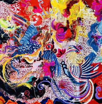 Phoenix Nirvana - a Paint Artowrk by Suki