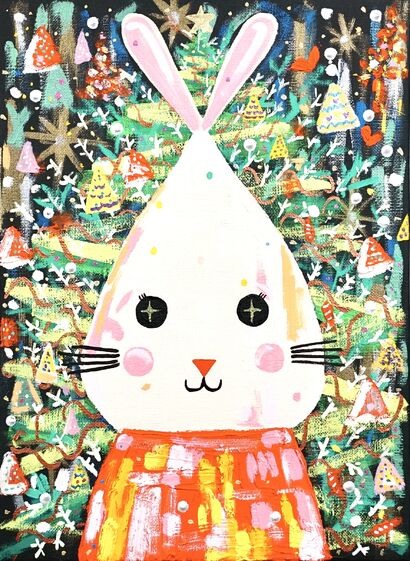  Innocent Rabbit\'s Christmas - a Paint Artowrk by HsunArt