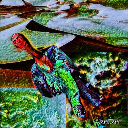 Modigliani muore sulle colline delle sue amantu - a Digital Art Artowrk by KOKO