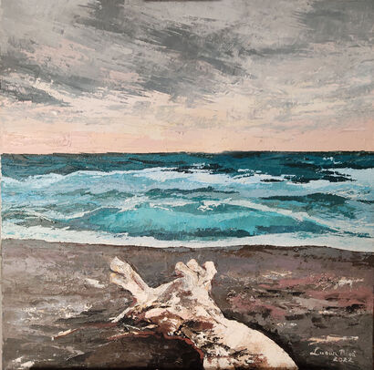 lungo il mare di capalbio - A Paint Artwork by Luana Rina'
