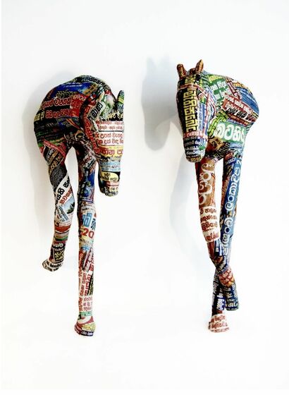 PAS DE DEUX, The PAPER MOODS Collection - a Sculpture & Installation Artowrk by DuminDa