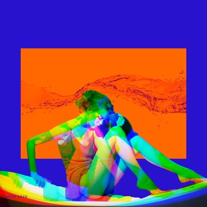 ORANGE BATH - A Digital Art Artwork by SDTB