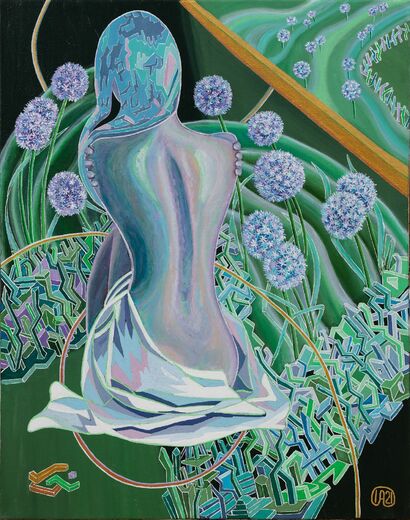 Meditation - A Paint Artwork by Iryna Akimova