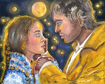 What if I'd Promise you the Moon? - A Paint Artwork by Patricia Denis Titeica