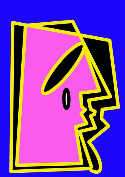 Totem III - Primal Faces - a Paint Artowrk by Zonymo