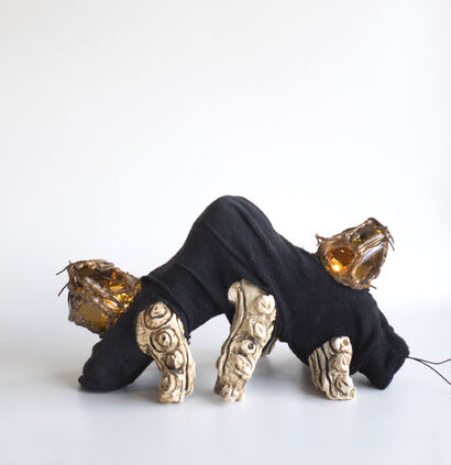 Sock-monster - a Sculpture & Installation Artowrk by Nastya Kess