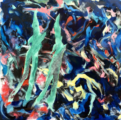 Intoning Prayers - a Paint Artowrk by Bill Georgia