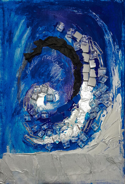 waves in the deep - a Paint Artowrk by laura facchini