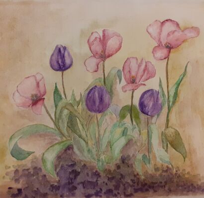 Tulipani - A Paint Artwork by ALESSANDRA MEROLLI