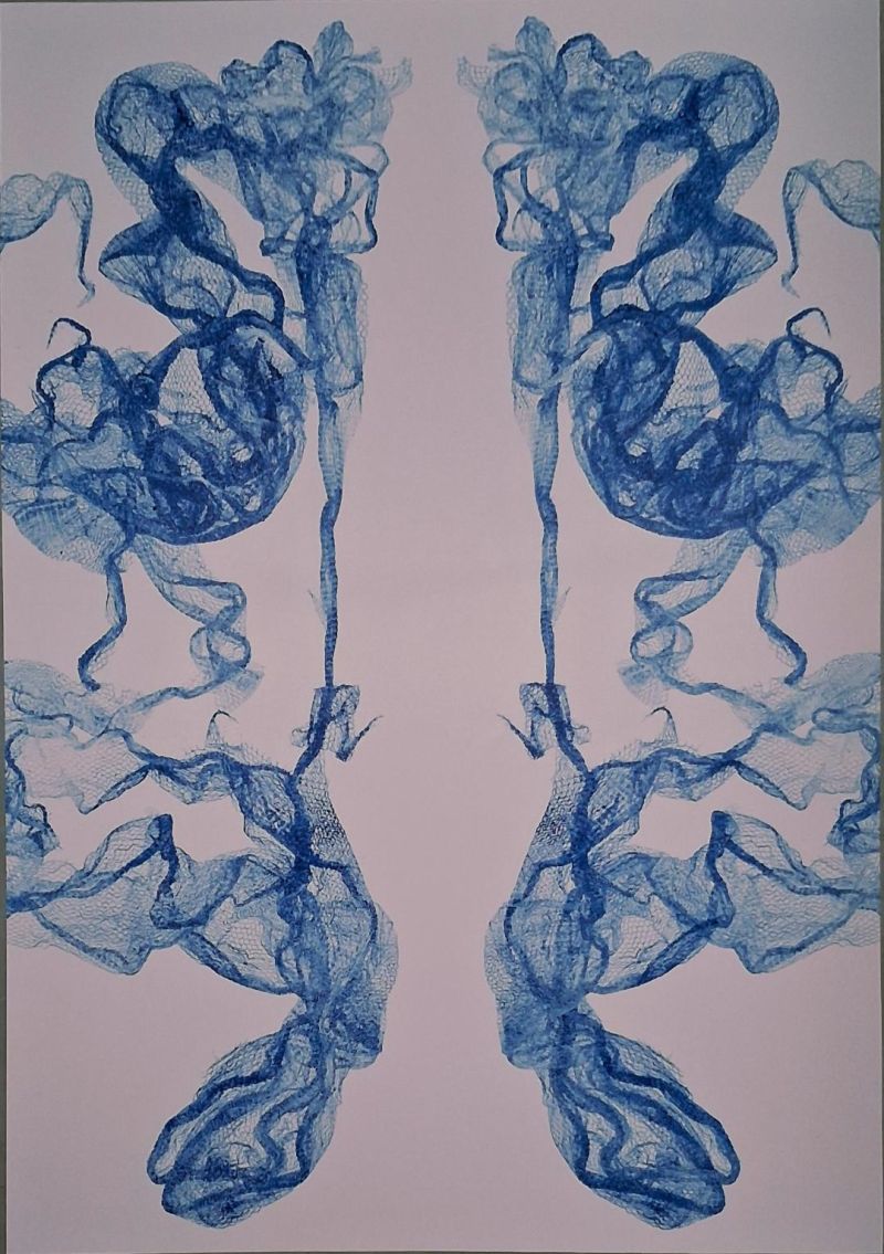 Between knots and silences  Number 2 - a Paintings by DAVID ALONSO