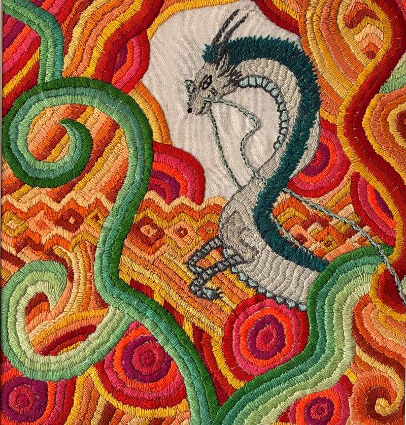 Drachenglück - a Paintings by Stephanie Brucks - STICKART