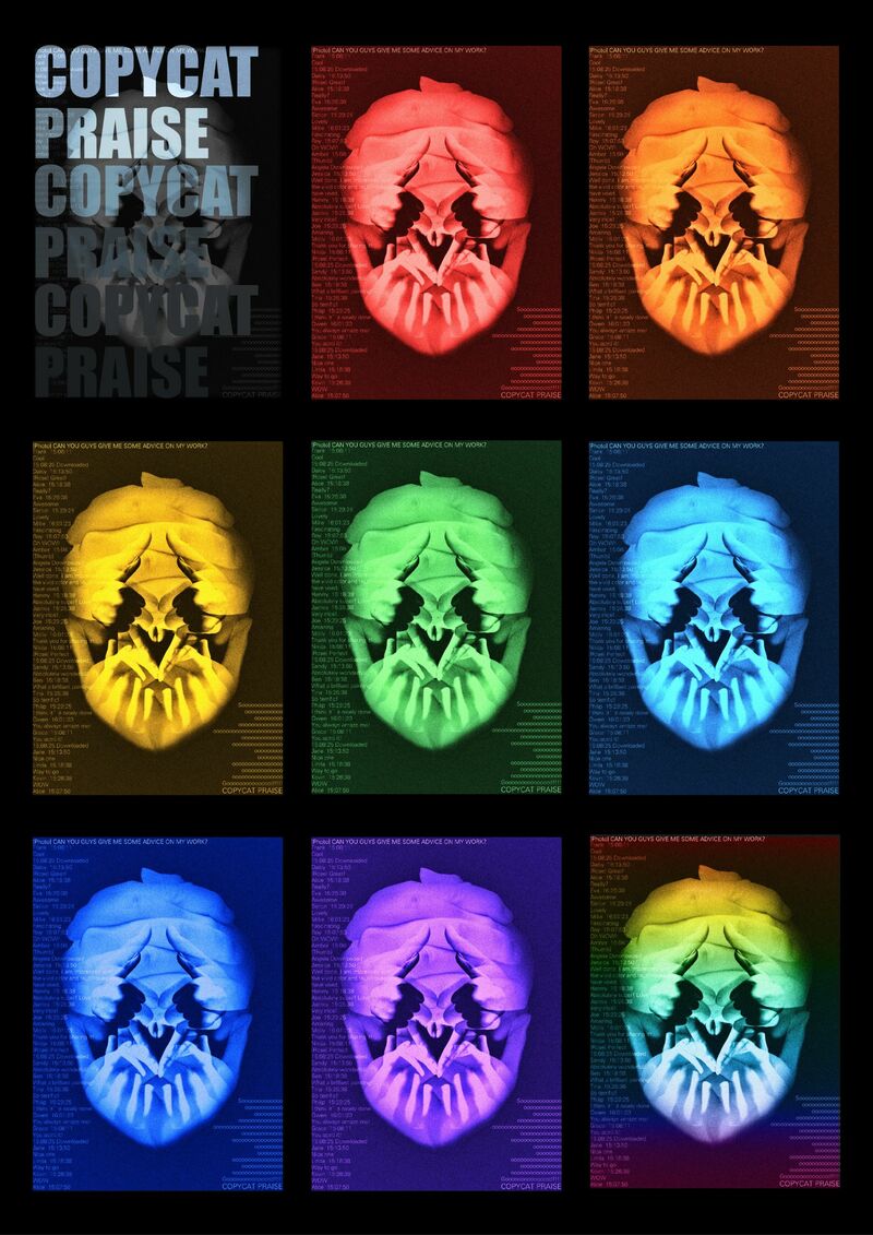 COPYCAT PRAISE - a Digital Graphics and Cartoon by JingRu Jia