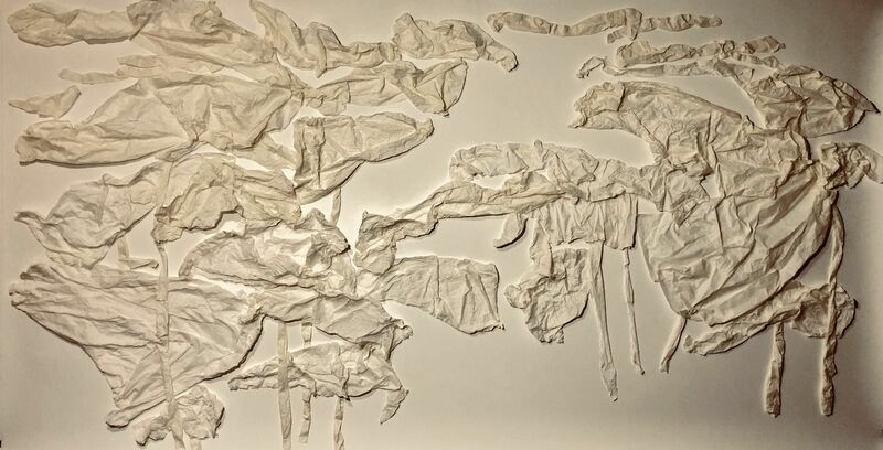 plain . lotus  (watercolor+xuan paper) - a Sculpture & Installation by yong zhang