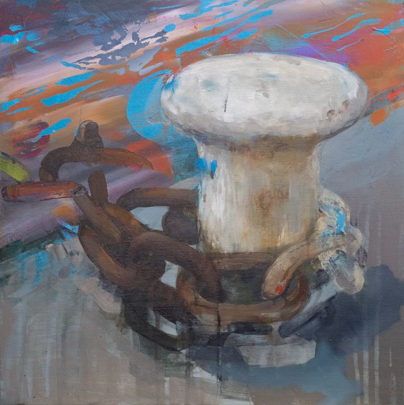 Blue 01, Rust in P, Blue 002 - a Paintings by Andrea Toniolo
