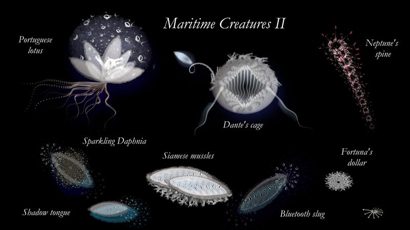 ACTING MATTER - maritime creatures II - a Video Art by Christina Hellmerich