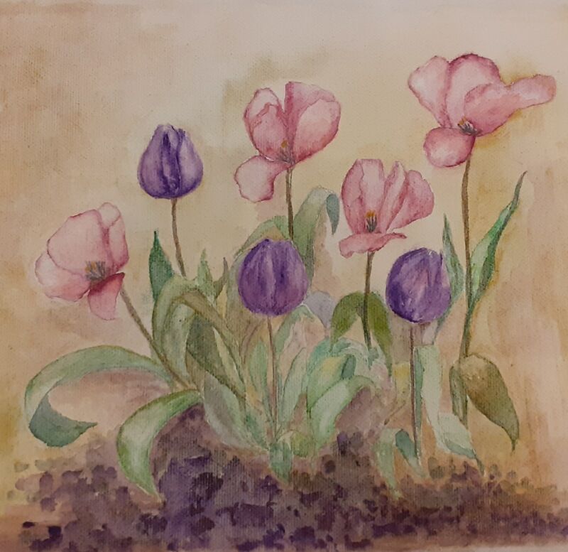 Tulipani - a Paint by ALESSANDRA MEROLLI
