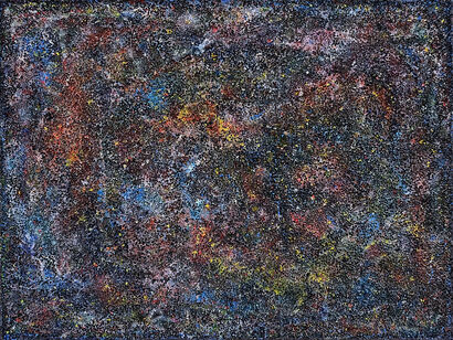Traveleling Outer Space Out Of Time - a Paint Artowrk by Peter Seelig