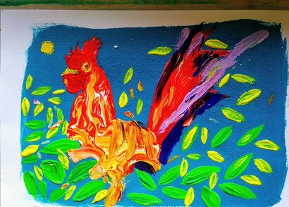 gallo filipino - a Paint Artowrk by alberto texier