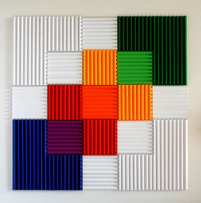 Hidden squares - a Paint Artowrk by ÉVA JÁSZBERÉNYI-SZENDŐFI