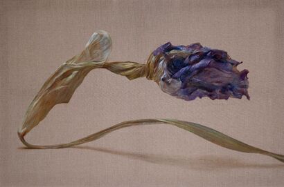 Decay (Irisflower) - a Paint Artowrk by Marieluise Bantel