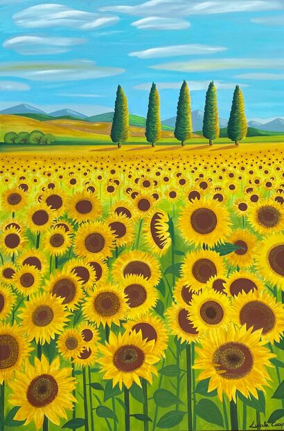 SUNFLOWERS - a Paint Artowrk by LUXY