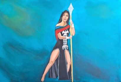 MODELO MAPUCHE - a Paint Artwork by MERCI