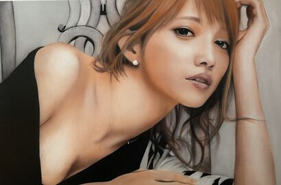 Realistic portrait of an Asian female  - a Paint Artowrk by Dolgor.Art 