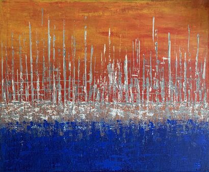Marina Sunrise - a Paint Artowrk by Elke Buegler
