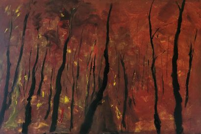 Bushfire - a Paintings Artwork by Angelo Calcagno
