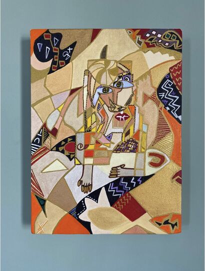 Portrait of madame lumière - a Paint Artowrk by nasim molayani