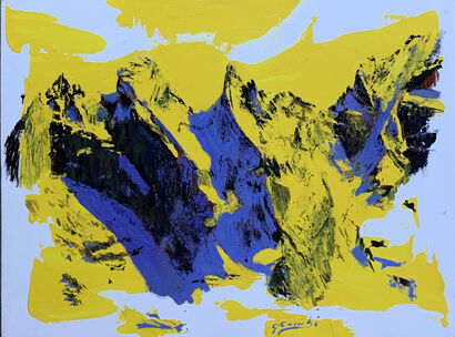 Le Sciore in giallo  - A Paint Artwork by Gianfranco Combi