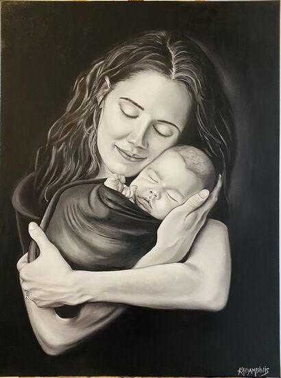 Love has no Boundaries- it’s instinctual, unconditional, forever!  - a Paint Artowrk by KadambiniS