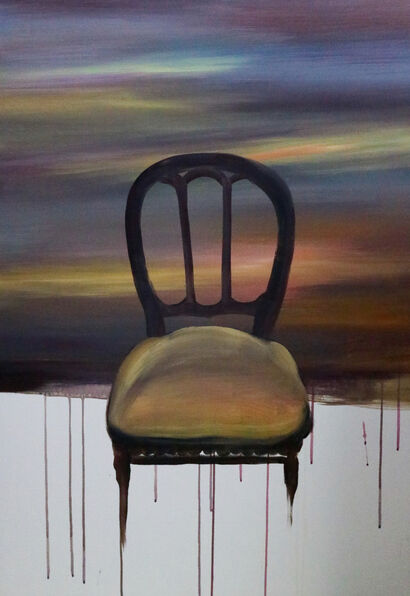 EMPTY CHAIR - A Paint Artwork by Juanni Wang