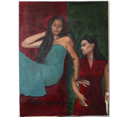 Dichotomy of her - a Paint Artwork by Yuri Yeuyanan