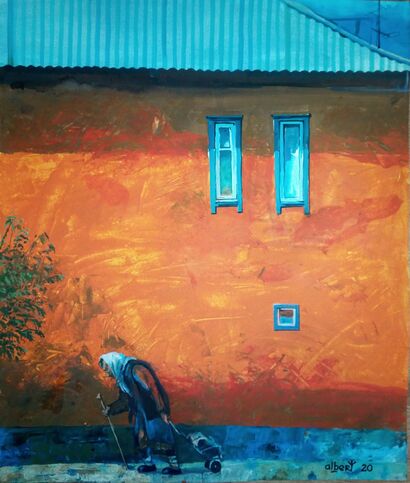 Старый дом в Копейске - A Paint Artwork by Albert Aminov