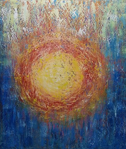 1.  Mana,  Divine love 120x140 oil,canvas  - A Paint Artwork by Mana