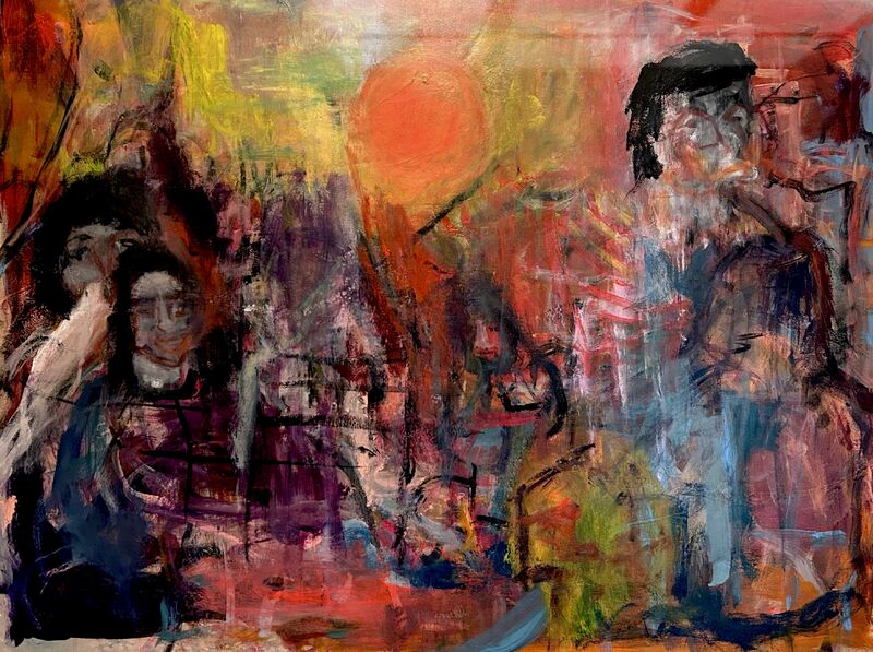 The Visitors - a Paintings by Agunamaise Remi