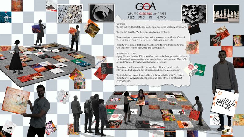 Pezzi unici in gioco- Unique pieces in the game - a Sculpture & Installation by GOA Gruppo Ossigeno per l'Arte