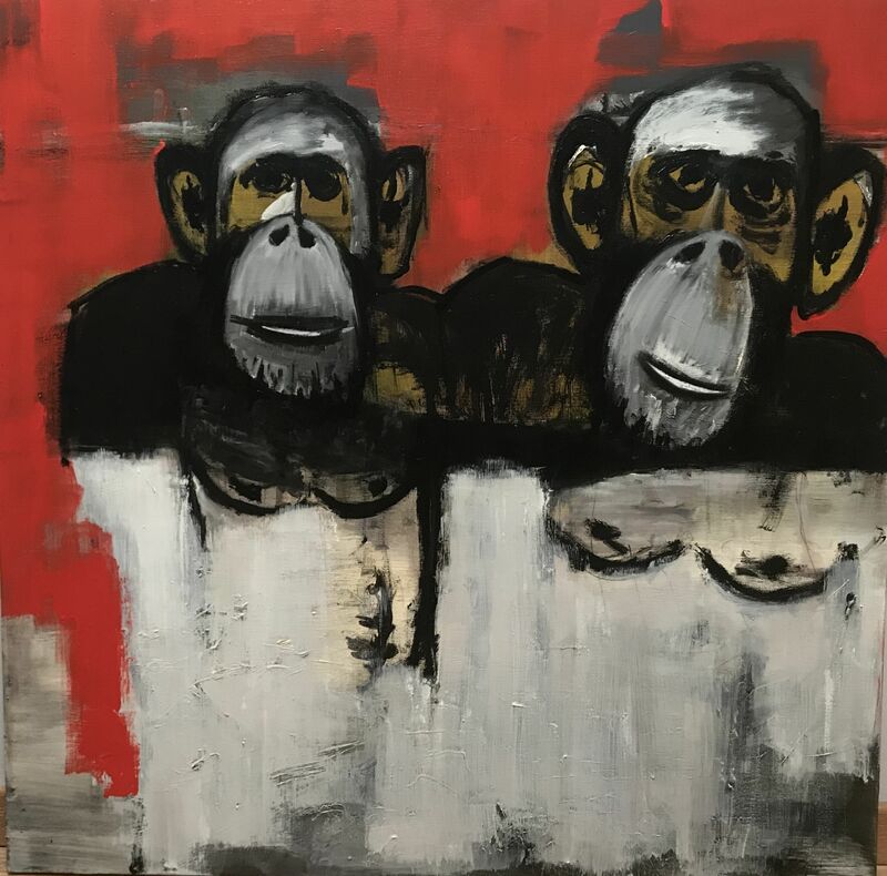 The monkeys - a Paint by Vito Signorile