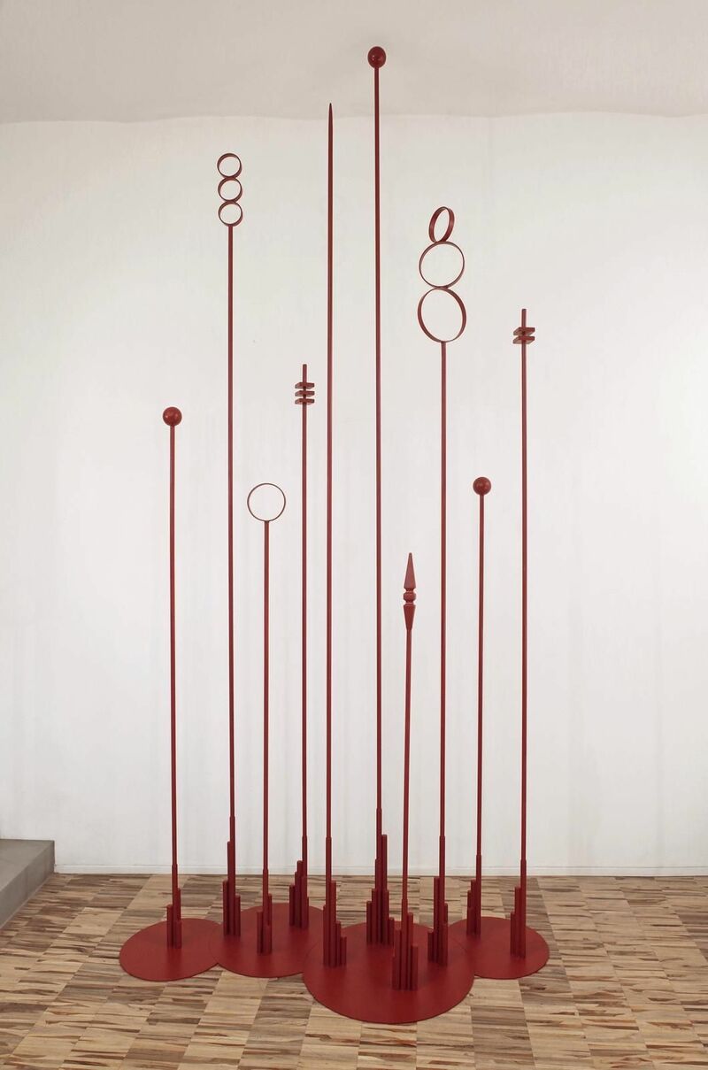 red dancing flower - a Sculpture & Installation by isabella angelantoni geiger