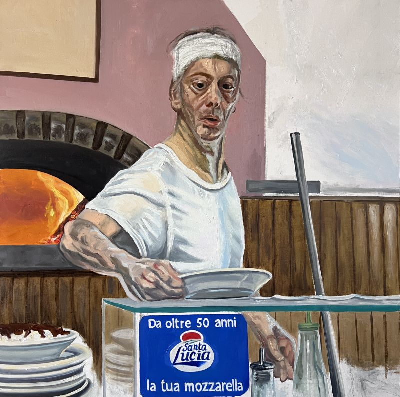 C'era della cocaina in quel pizzaiolo - a Paintings by Silvia Zadro